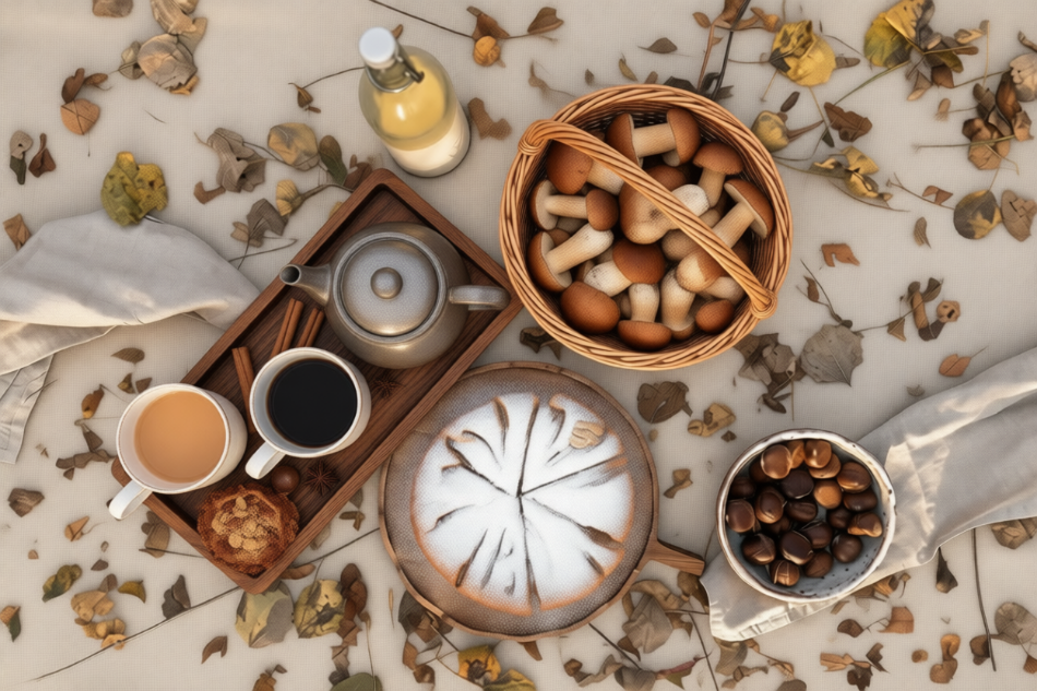 Kastanien-Pilz-Kuchen: die perfekte Kombination aus süß und herzhaft.